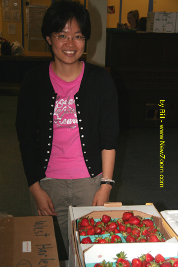 Strawberries are the weekly offering in a fruit share, also available